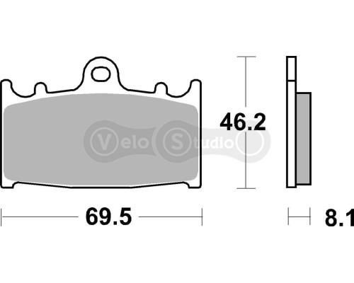 Тормозные колодки SBS 631HS Performance Front Brake Pads, Sinter