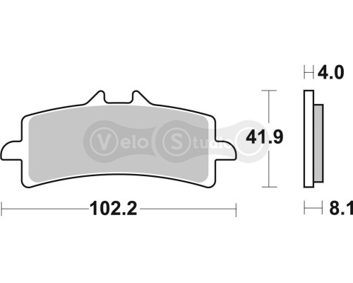 Тормозные колодки SBS 901RST Track Days Front Brake Pads, Sinter