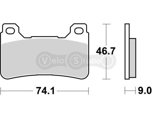 Тормозные колодки SBS 809RST Track Days Front Brake Pads, Sinter