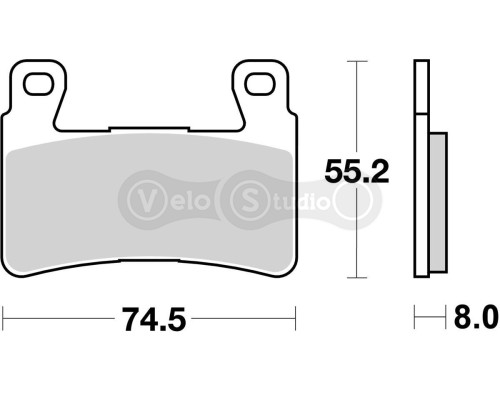 Тормозные колодки SBS 734RST Track Days Front Brake Pads, Sinter