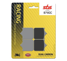 Тормозные колодки SBS 870DC Road Racing Front Brake Pads, Dual Carbon