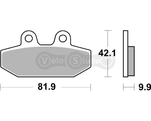 Колодки гальмівні SBS 949H.LS High Performance Rear Brake Pads, Sinter