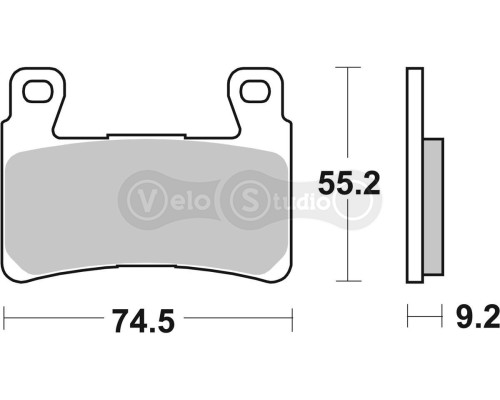 Колодки гальмівні SBS 860H.HS High Performance Front Brake Pads, Sinter