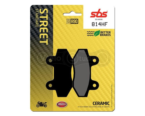 Колодки гальмівні SBS 814HF Standard Brake Pads, Ceramic