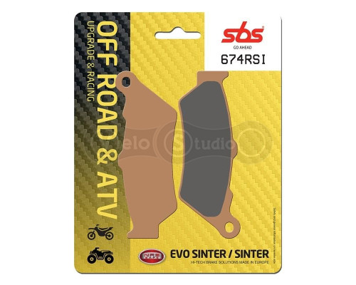 Тормозные колодки SBS 674RSI Racing Brake Pads, EVO Sinter/Sinter