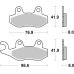 Колодки гальмові SBS 611RSI Racing Brake Pads, EVO Sinter/Sinter