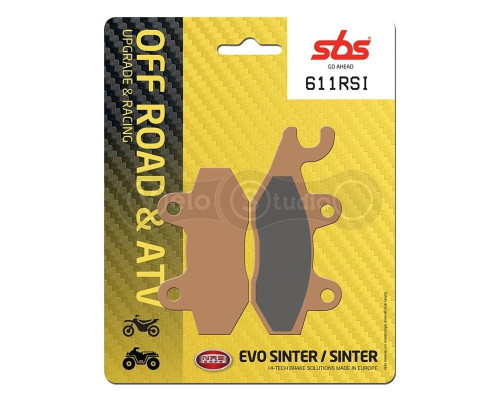 Колодки гальмові SBS 611RSI Racing Brake Pads, EVO Sinter/Sinter