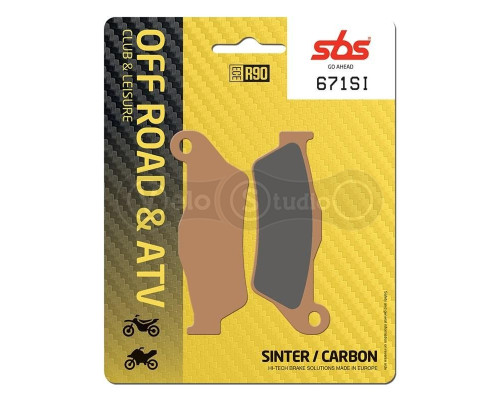 Тормозные колодки SBS 671SI Sport Brake Pads, Sinter/Carbon