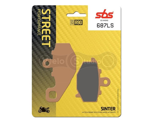 Тормозные колодки SBS 687LS Performance Rear Brake Pads, Sinter