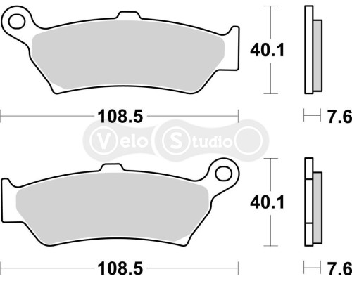 Тормозные колодки SBS 1005LS Performance Rear Brake Pads, Sinter
