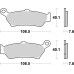 Тормозные колодки SBS 1005LS Performance Rear Brake Pads, Sinter