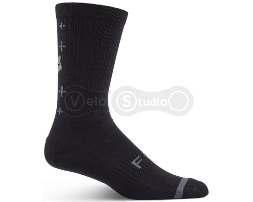 Вело носки FOX DEFEND SOCK - 8 inch - LUNAR [Black], S/M (EU39-42)
