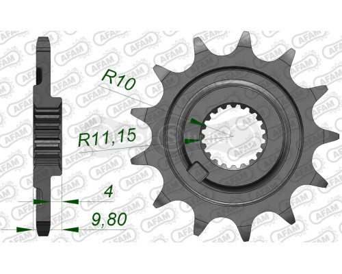 Передня зірка AFAM 520 Sprocket 43303 - Sherco, 13z