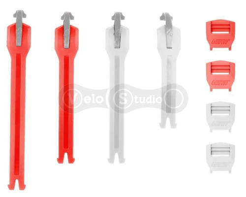 LEATT Strap kit 5.5 Boot - JW [Grey], No Size