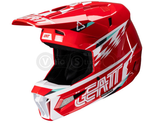 Мотошолом LEATT Moto 3.5 Helmet + Маска Velocity [Red], S (55-56 см)