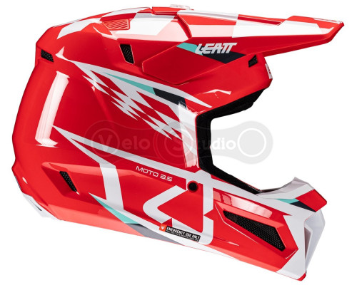Мотошолом LEATT Moto 3.5 Helmet + Маска Velocity [Red], S (55-56 см)
