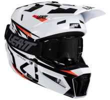 Мотошолом LEATT Moto 3.5 Helmet + Маска Velocity [White], XS (53-54 см)