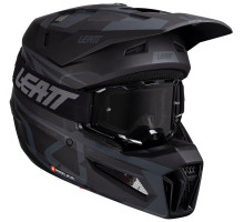 Мотошолом LEATT Moto 3.5 Helmet + Маска Velocity [Stealth], M (57-58 см)