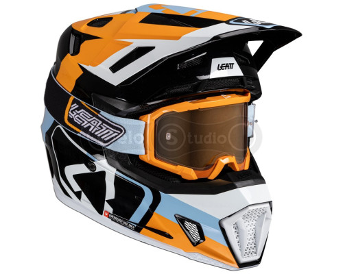 Мотошлем LEATT Moto 7.5 Helmet + Маска Velocity [Orange], M (57-58 см)