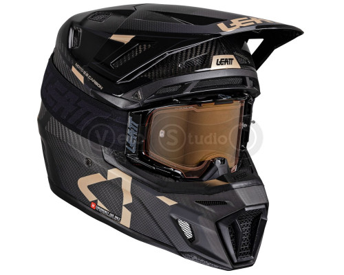 Мотошлем LEATT Moto 9.5 Helmet + Маска Velocity 6.5 [Black], L (59-60 см)