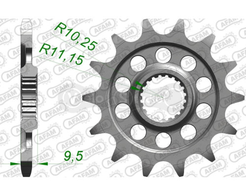 Передня зірка AFAM 520 Sprocket 43305 - Sherco, 13z