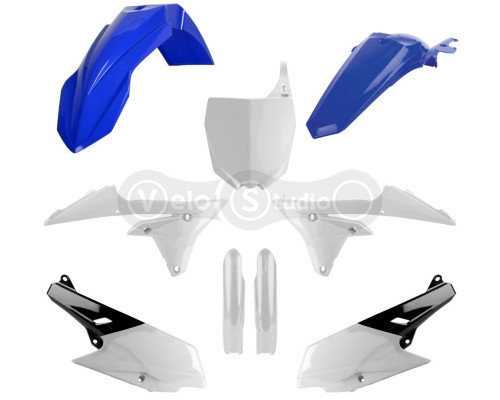 Пластик Polisport MX kit - Yamaha (14-) [White/Blue]