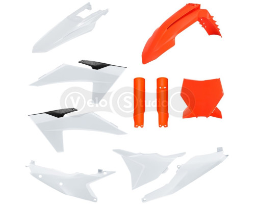 Пластик Polisport MX kit - KTM (23-) [Orange/White], KTM
