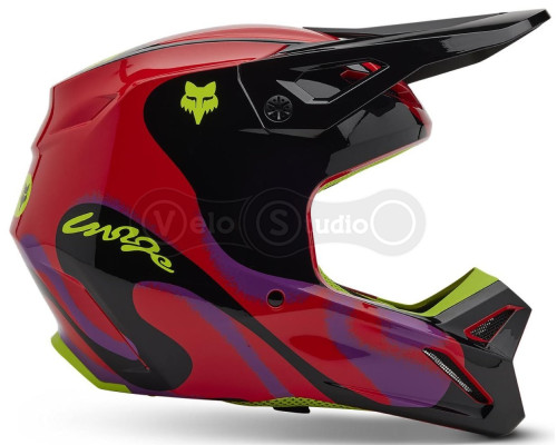 Мотошолом FOX V1 Mips Helmet - Emotion [Flo Red], XXL