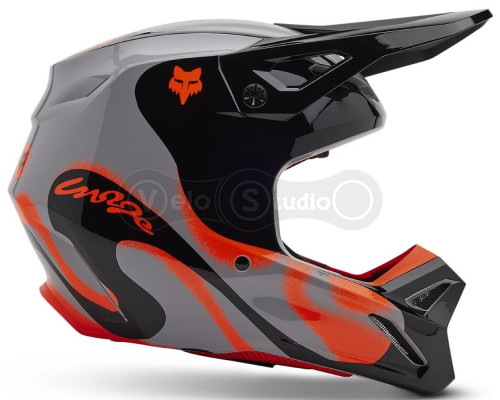 Мото шолом FOX V1 Mips Helmet - Emotion [Steel Gray], XS