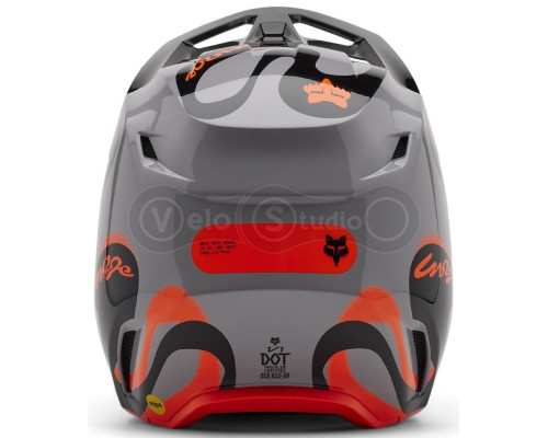 Мото шолом FOX V1 Mips Helmet - Emotion [Steel Gray], XS