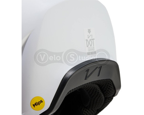 Мотошолом FOX V1 Mips Helmet - Solid Matte [White], L