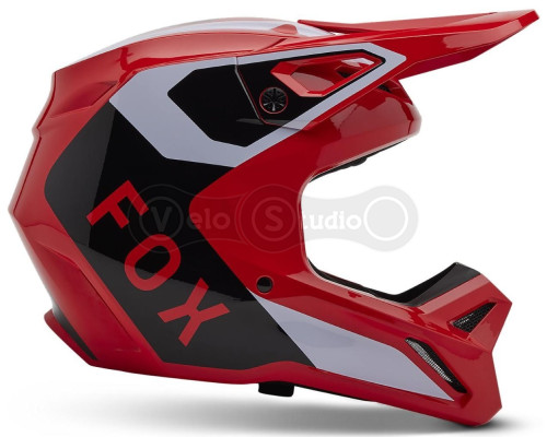 Мотошолом FOX V1 Mips Helmet - Lean [Flo Red], XS