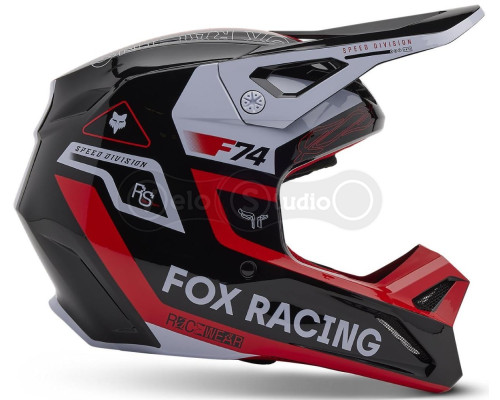 Мотошолом FOX V1 Mips Helmet - Race Spec [Flo Red], XXL