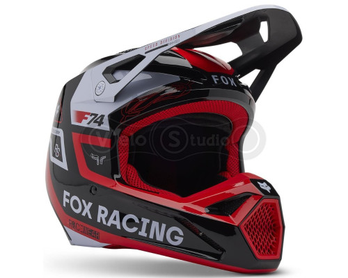 Мотошолом FOX V1 Mips Helmet - Race Spec [Flo Red], XXL