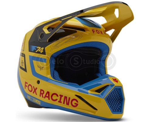 Мото шолом FOX V1 Mips Helmet - Race Spec [Pale Yellow], XS