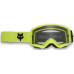 Маска FOX Main Goggle - Core [Flo Yellow], Clear Lens