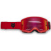 Маска FOX Main Spark Goggle - Core [Flo Red], Mirror Red Lens