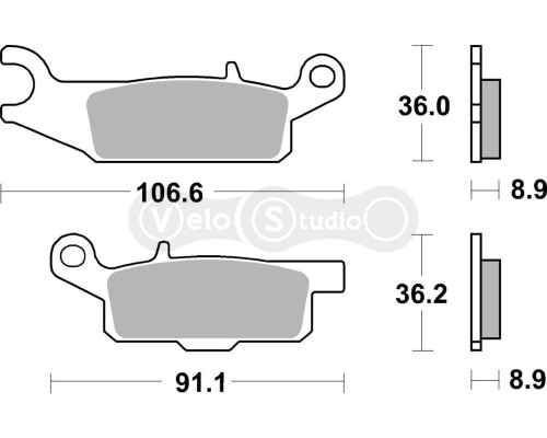 Гальмівні колодки SBS Sport Brake Pads, Sinter/Carbon