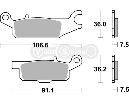 Тормозные колодки SBS 850SI Sport Brake Pads, Sinter/Carbon