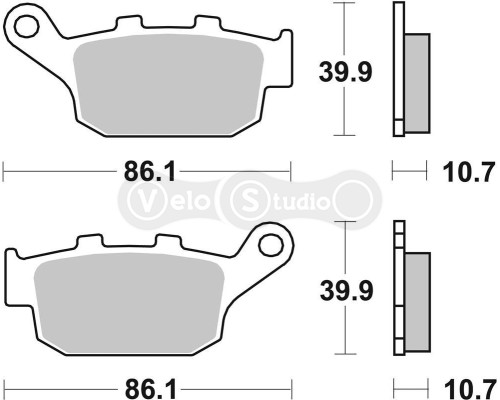 Тормозные колодки SBS 614LS Performance Rear Brake Pads, Sinter