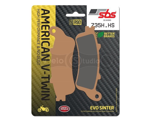 Тормозные колодки SBS 735H.HS High Performance Front Brake Pads, EVO Sinter