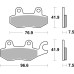 Тормозные колодки SBS 955HS Performance Front Brake Pads, Sinter
