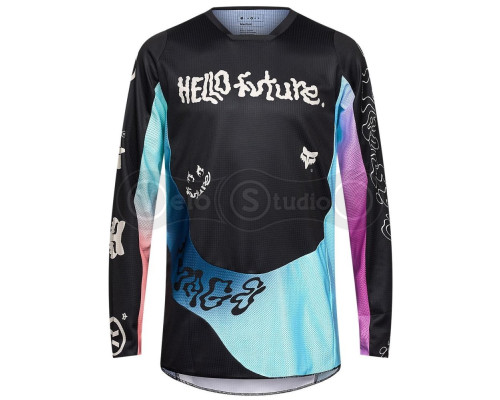 Джерси FOX 180 Jersey Long - Hello Future [Black], M