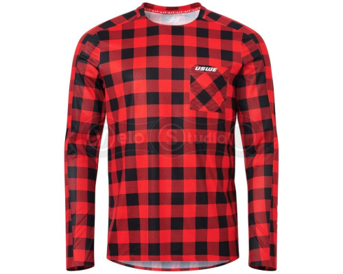 Джерси USWE Flannel Jersey [Flame Red], M
