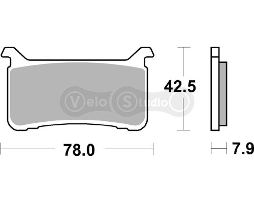 Тормозные колодки SBS 947HS Performance Front Brake Pads, EVO Sinter