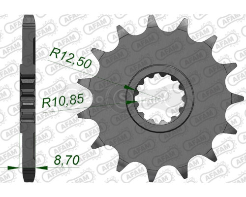Передняя звезда AFAM 525 Sprocket 28405 - Kawasaki, 16z