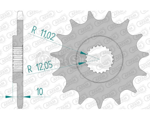 Передняя звезда AFAM 520 Sprocket 61301 - BMW, 16z