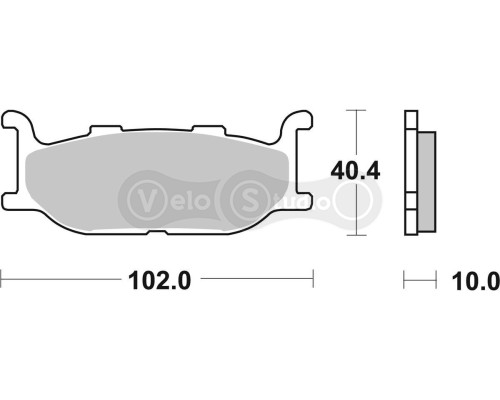 Колодки гальмівні SBS 663HF Standard Brake Pads, Ceramic