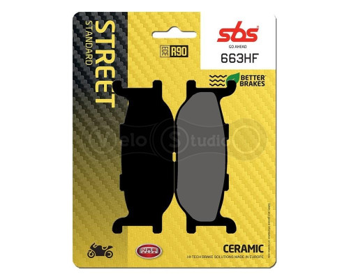 Колодки гальмівні SBS 663HF Standard Brake Pads, Ceramic