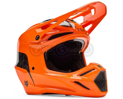 Мотошолом FOX V3 RS Mips Helmet - FRACTURE [Flo Orange], L
